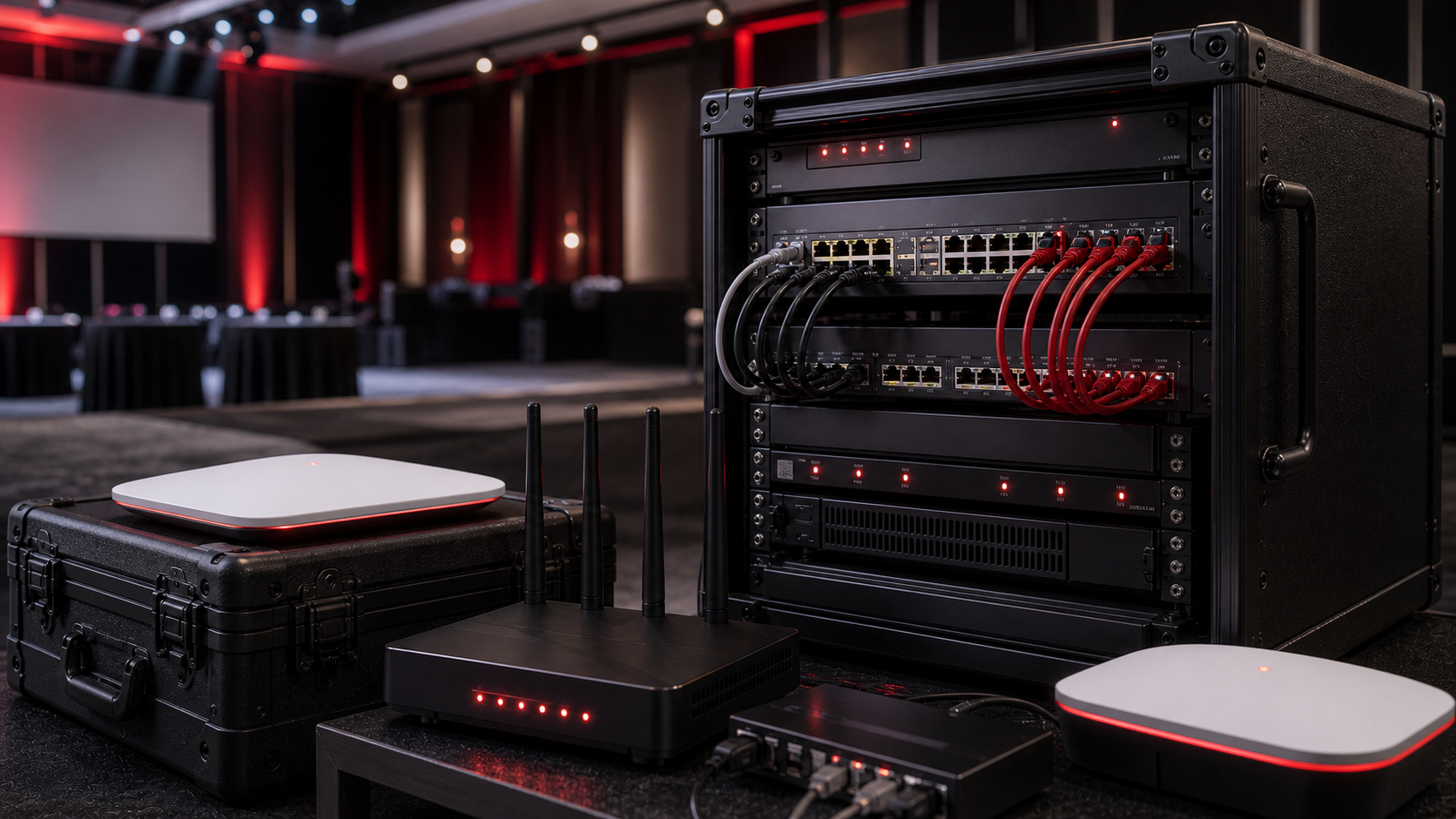 Equipamentos de internet profissional para eventos